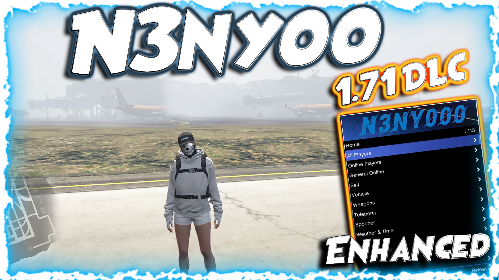 N3NYOO Menu for Enhanced GTA 1.71 DLC Updated works for Enhanced Version of GTA V