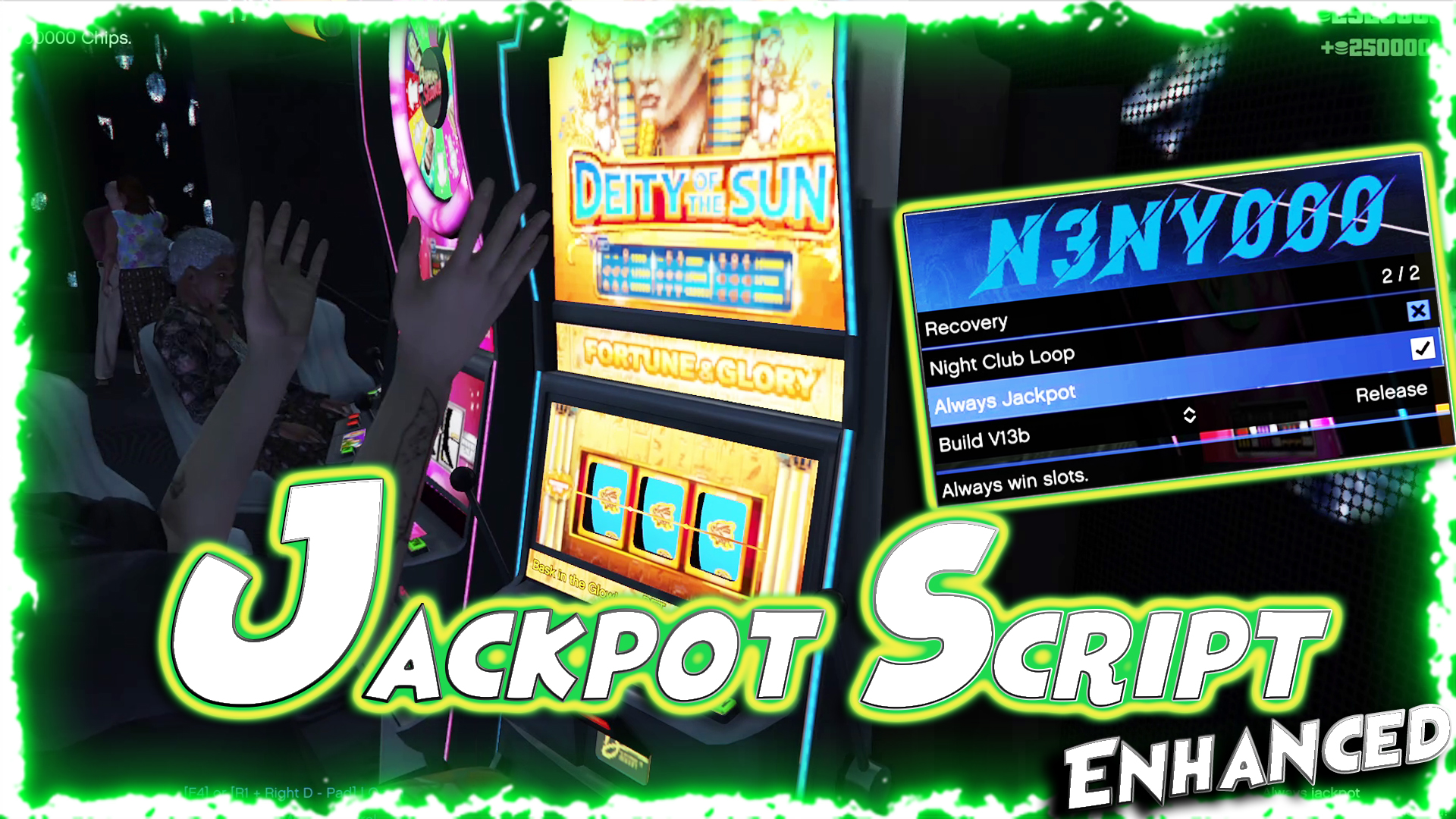 Jackpot Script for N3NYOO Menu Lua Script for Enhanced Version GTA 5 DLC 1.71